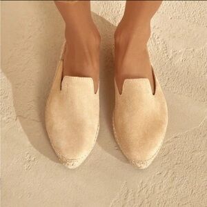 Manebi Hamptons Mules Women’s Size 38 EU | Champagne Beige Suede Slip-On Slides